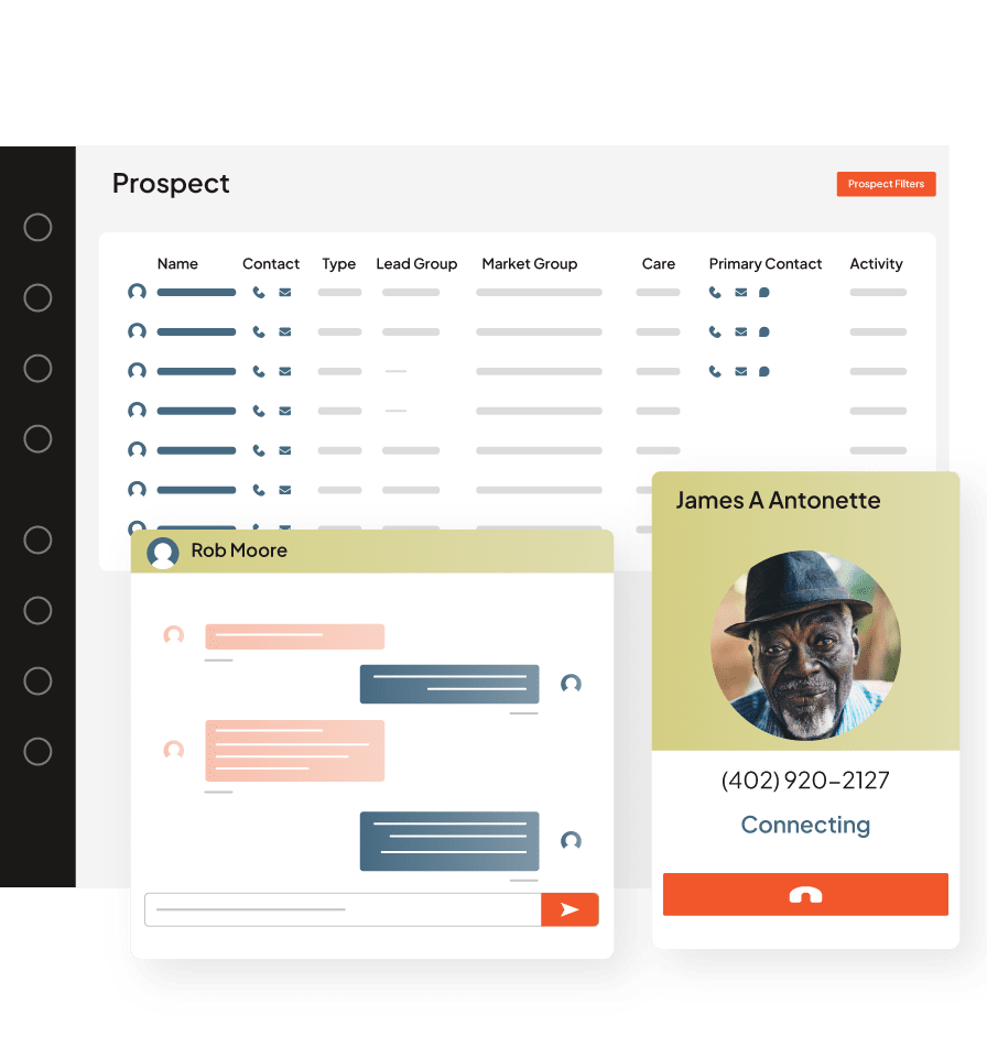 dashboard view of Aline Contact Center